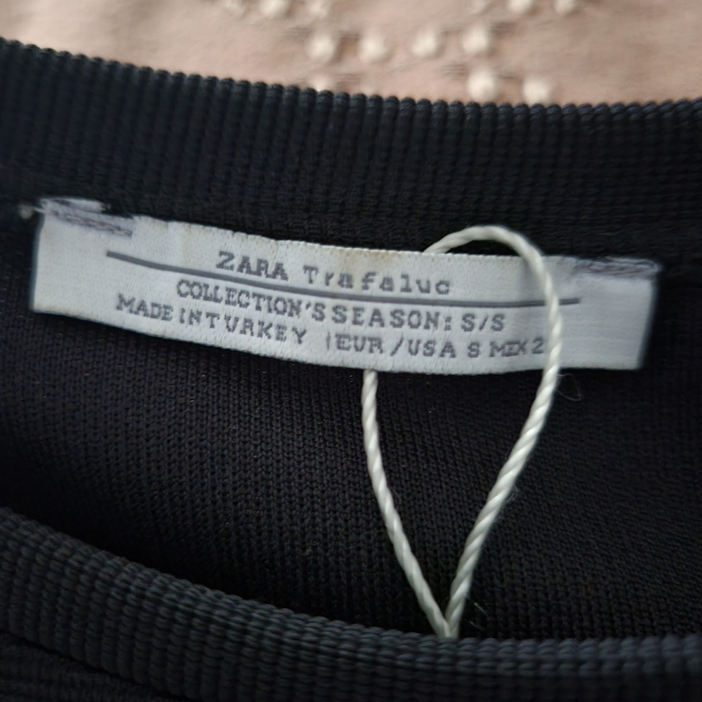 Zara Black Sheath Cocktail Dress - Picture 3 of 3